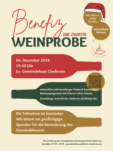 Weinprobe mit Pfarrer Gansky am 06.12.2024